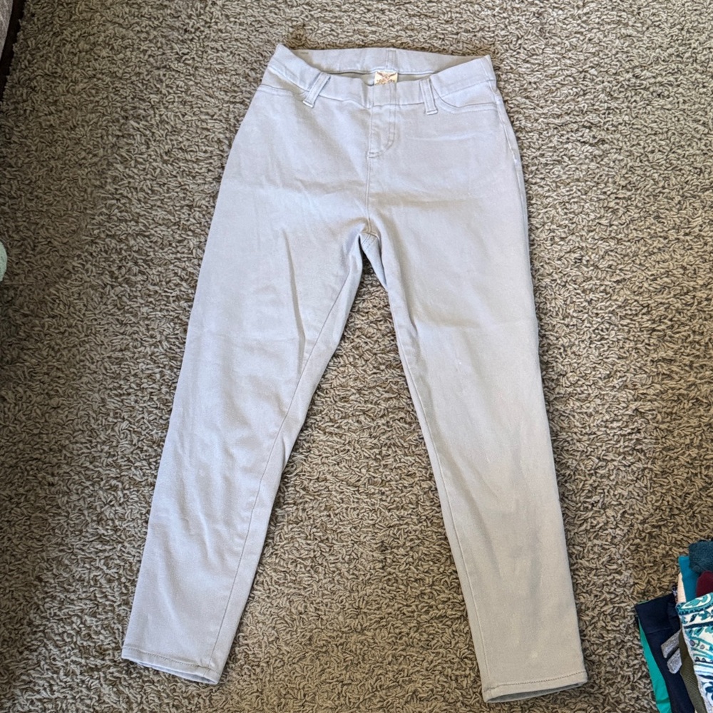 Faded Glory Light Gray Women's 3/4 Length Jeggings